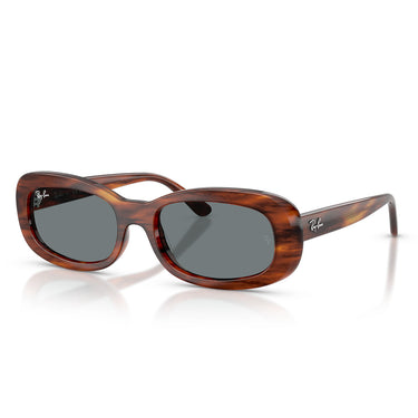 Ray-Ban Okulary Przeciwsłoneczne RB2221 954/62 Brązowy Prążkowany/Niebieski Damskie 1