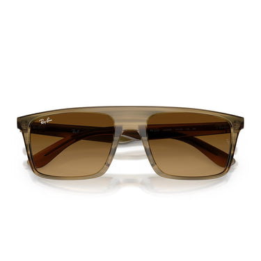 Ray-Ban Occhiali da Sole RB2222 143985 Striato Verde/Marrone Sfumato Unisex 5