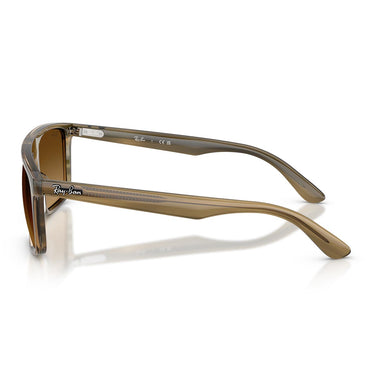Ray-Ban Occhiali da Sole RB2222 143985 Striato Verde/Marrone Sfumato Unisex 2