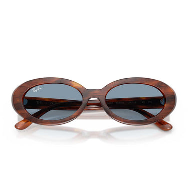 Ray-Ban Occhiali da Sole RB2223 954/56 Marrone Striato/Blu Donna 5