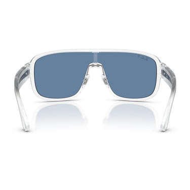 Ray-Ban Occhiali da Sole RB2229 646/1C Polarized S Trasparente/Blu Urban Storm Unisex Polarizzati