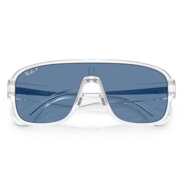 Ray-Ban Occhiali da Sole RB2229 646/1C Polarized S Trasparente/Blu Urban Storm Unisex Polarizzati