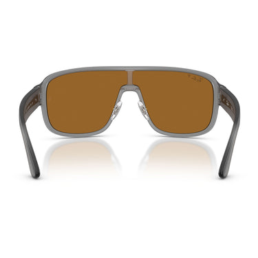 Ray-Ban Occhiali da Sole RB2229 6904BB Polarized S Grigio Bronzo Urban Unisex Polarizzati 4