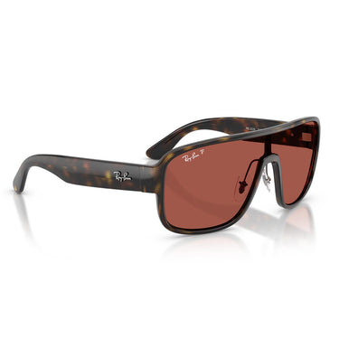 Ray-Ban Occhiali da Sole RB2229 710/1B Polarized S Marrone/Rosso Urban Unisex Polarizzati