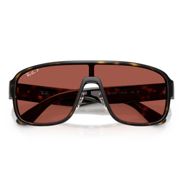 Ray-Ban Occhiali da Sole RB2229 710/1B Polarized S Marrone/Rosso Urban Unisex Polarizzati
