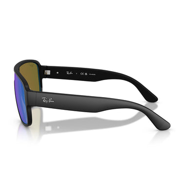 Ray-Ban Occhiali da Sole RB2229 901SA1 Polarized S Nero/Verde A Specchio Blu Unisex Polarizzati