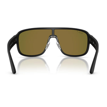 Ray-Ban Occhiali da Sole RB2229 901SA1 Polarized S Nero/Verde A Specchio Blu Unisex Polarizzati