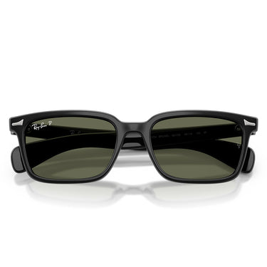 Ray-Ban Occhiali da Sole RB2234 901/58 Brunel Nero/Verde Unisex Polarizzati