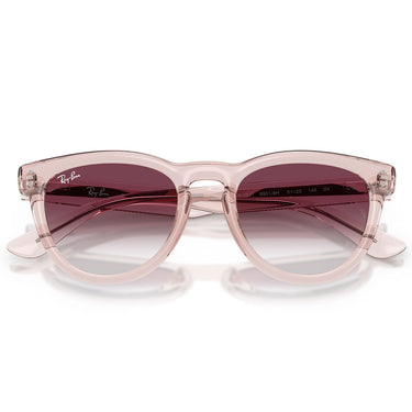 Ray-Ban Occhiali da Sole RB2237 69018H Rosa Trasparente/Trasparente Sfumato Viola Unisex