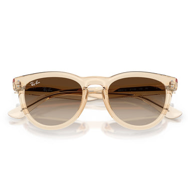 Ray-Ban Occhiali da Sole RB2237 690213 Nude Trasparente/Marrone Chiaro Sfumato Scuro Unisex