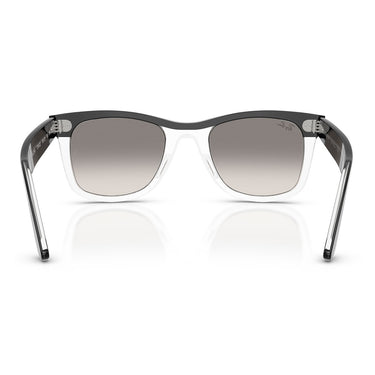Ray-Ban Sunglasses RB2240 129432 Wayfarer Black On Transparent/Smoky Gradient Unisex 3