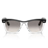 Ray-Ban Sunglasses RB2240 129432 Wayfarer Black On Transparent/Gray Gradient Unisex