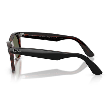Ray-Ban Okulary Przeciwsłoneczne RB2240 144058 Wayfarer Czarny Na Brązowo/Zielono Unisex Polaryzowane 2