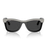 Ray-Ban Okulary Przeciwsłoneczne RB2240 144248 Wayfarer Szary Na Czarnym Czarny Unisex Polaryzacyjne