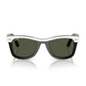 Ray-Ban Okulary Przeciwsłoneczne RB2240 144431 Wayfarer Biały Na Czarnym Zielony Unisex