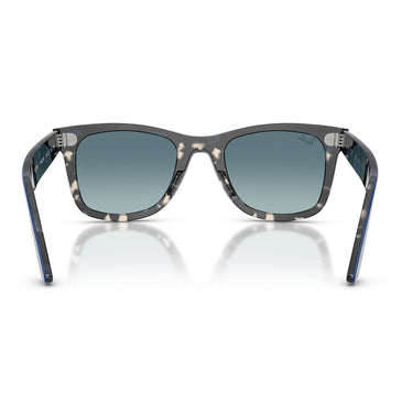 Ray-Ban Occhiali da Sole RB2240 14453M Wayfarer Blu Su Marrone Blu Sfumato Unisex 5