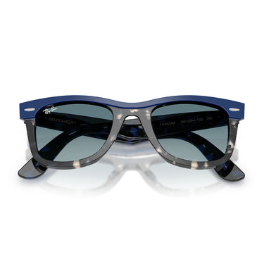 Ray-Ban Occhiali da Sole RB2240 14453M Wayfarer Blu Su Marrone Blu Sfumato Unisex 6