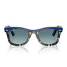 Ray-Ban Sunglasses RB2240 14453M Wayfarer Blue On Brown Blue Gradient Unisex