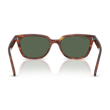 Ray-Ban Occhiali da Sole RB2243D 954 71 Marrone Striato Verde Scuro Unisex 4