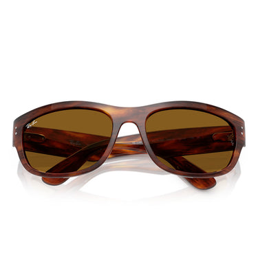 Ray-Ban Occhiali da Sole RB2289 954 33 Mega Balorama Marrone Striato Marrone B-15 Unisex  5