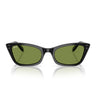 Ray-Ban Occhiali da Sole RB2299 901 4E Lady Burbank Nero Verde Unisex 