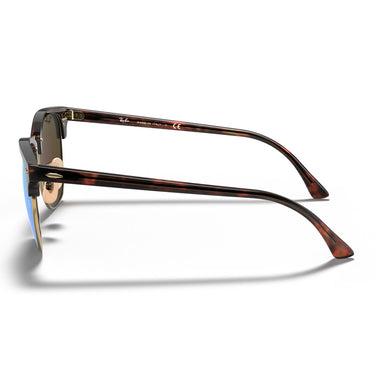 Ray-Ban Occhiali da Sole RB3016 114517 Clubmaster Havana/Blu Specchiato Unisex 2