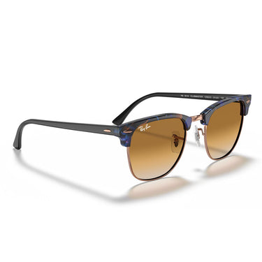 Ray-Ban Occhiali da Sole RB3016 125651 Clubmaster Marrone Blu/Marrone Chiaro Sfumato Unisex 4