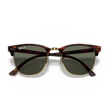 Ray-Ban Occhiali da Sole RB3016 990/58 Clubmaster Tartarugato/Verde G-15 Unisex Polarizzati