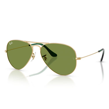 Ray-Ban Occhiali da Sole RB3025 001/4E Aviator Oro Arista/Verde Unisex 1