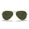 Ray-Ban Lunettes de Soleil RB3025 001 Aviator Or-Vert G-15 Unisexe