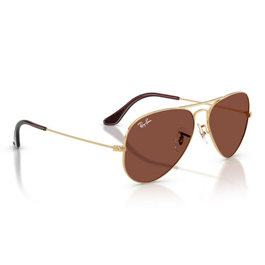 Ray-Ban Occhiali da Sole RB3025 001/C5 Aviator Oro Arista/Rosso Unisex 4