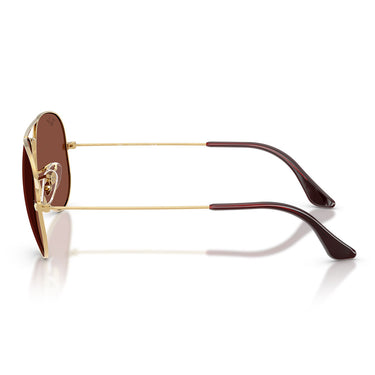 Ray-Ban Occhiali da Sole RB3025 001/C5 Aviator Oro Arista/Rosso Unisex 2