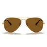 Ray-Ban Gafas de Sol RB3025 001/57 Aviator Gradient Oro/Marrón Unisex Polarizadas