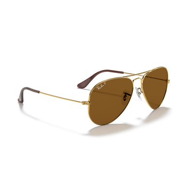 Ray-Ban Gafas de Sol RB3025 001/57 Aviator Gradient Oro/Marrón Unisex Polarizados 5