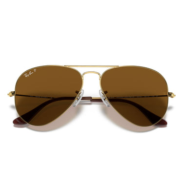 Ray-Ban Gafas de Sol RB3025 001/57 Aviator Gradient Oro/Marrón Unisex Polarizados 6