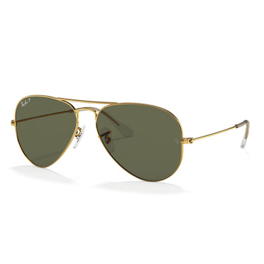 Ray-Ban Gafas de Sol RB3025 001/58 Aviator Gradient Oro/Verde G-15 Unisex Polarizados 2