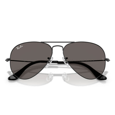 Ray-Ban Occhiali da Sole RB3025 002/B1 Aviator Nero/Grigio Scuro Unisex 5