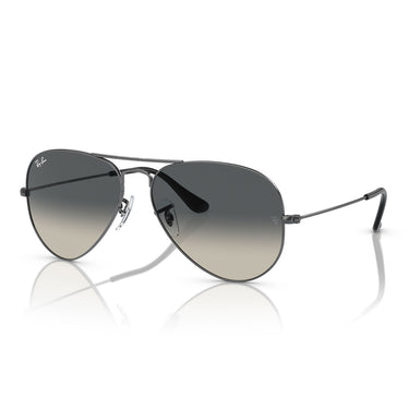 Ray-Ban Occhiali da Sole RB3025 004/71 Aviator Gradient Gunmetal/Grigio Sfumato Unisex 1