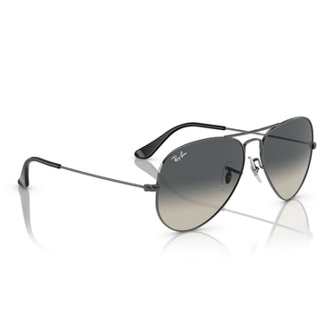 Ray-Ban Occhiali da Sole RB3025 004/71 Aviator Gradient Gunmetal/Grigio Sfumato Unisex 4