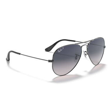 Ray-Ban Sonnenbrille RB3025 004-78 Aviator Canna Di Fucile-Grau Verlauf Unisex Polarisiert 4