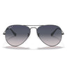 Ray-Ban Sonnenbrille RB3025 004-78 Aviator Gewehrlauf-Grau Verlauf Unisex Polarisiert
