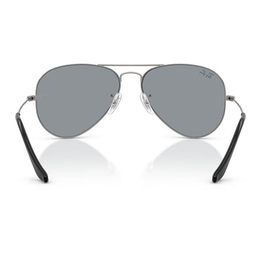 Ray-Ban Occhiali da Sole RB3025 004 R5 Aviator Gunmetal Grigio Unisex  4
