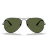 Ray-Ban Gafas de Sol RB3025 004/58 Aviator Gradient Gunmetal/Verde G-15 Unisex Polarizadas