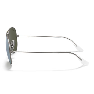 Ray-Ban Occhiali da Sole RB3025 029/30 Aviator Gunmetal Opaco/Verde Chiaro Grigio Specchio Unisex 2