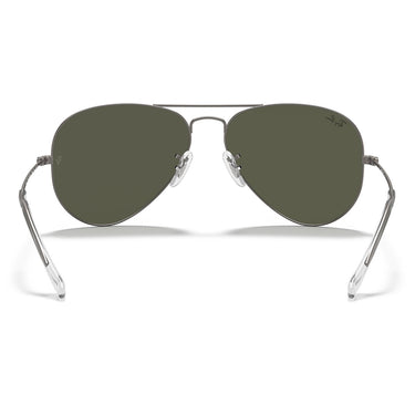 Ray-Ban Occhiali da Sole RB3025 029/30 Aviator Gunmetal Opaco/Verde Chiaro Grigio Specchio Unisex 3