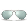 Ray-Ban Gafas de Sol RB3025 029/30 Aviador Gunmetal Opaco/Verde Claro Gris Espejo Unisex