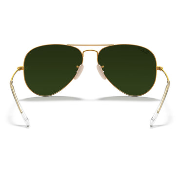 Ray-Ban Occhiali da Sole RB3025 112/4L Aviator Oro/Blu Unisex Polarizzati 4