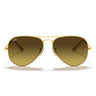 Ray-Ban Gafas de Sol RB3025 112/85 Aviator Oro/Marrón Degradado Unisex