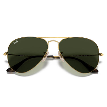Ray-Ban Gafas de Sol RB3025 181 Aviator Gradient Oro/Verde G-15 Unisex 5