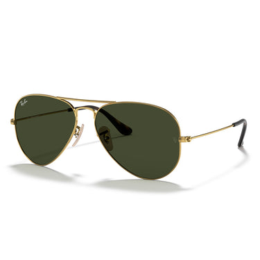 Ray-Ban Gafas de Sol RB3025 181 Aviator Gradient Oro/Verde G-15 Unisex 1